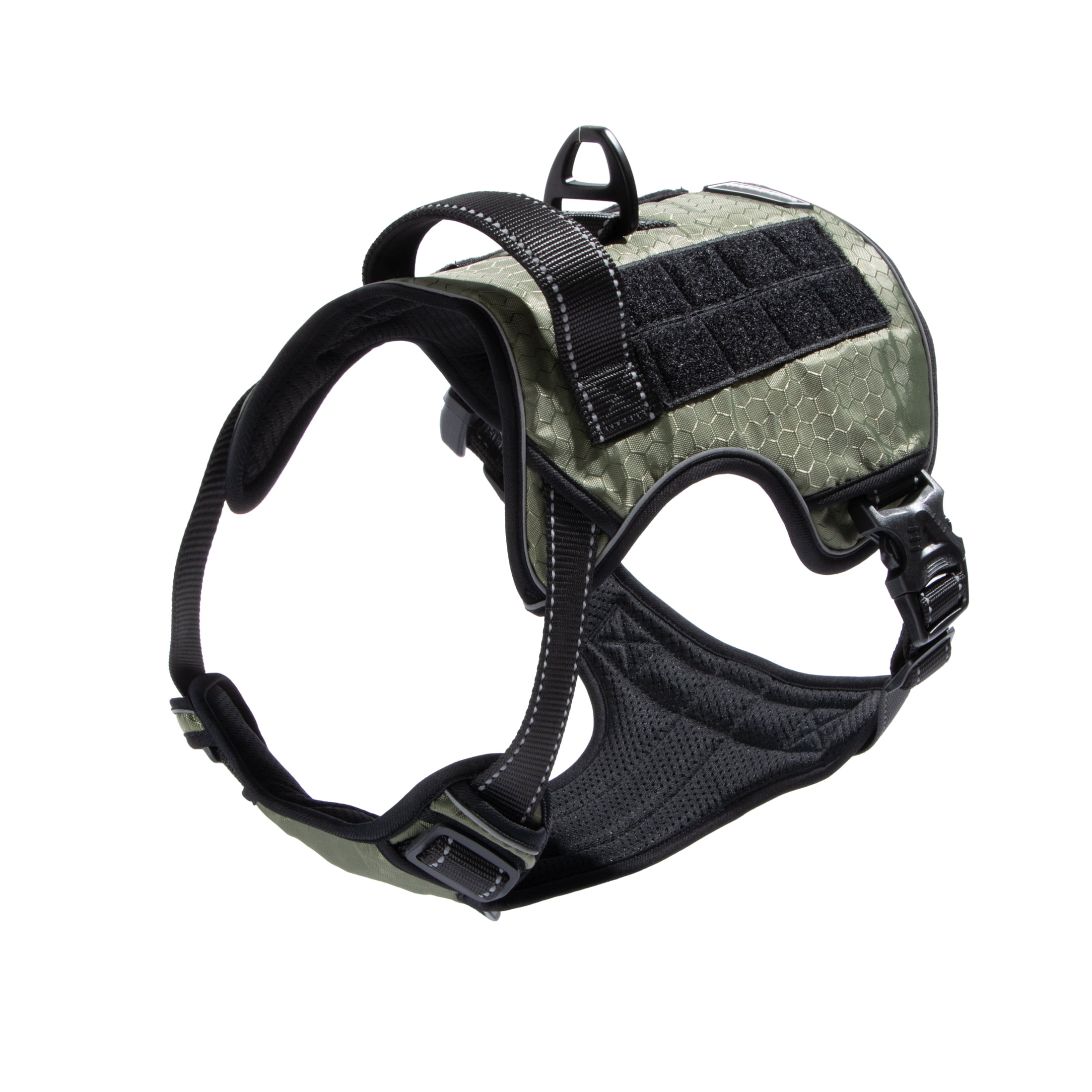 Mammoth Reflective Utility Dog Waking Harness, Green, Large