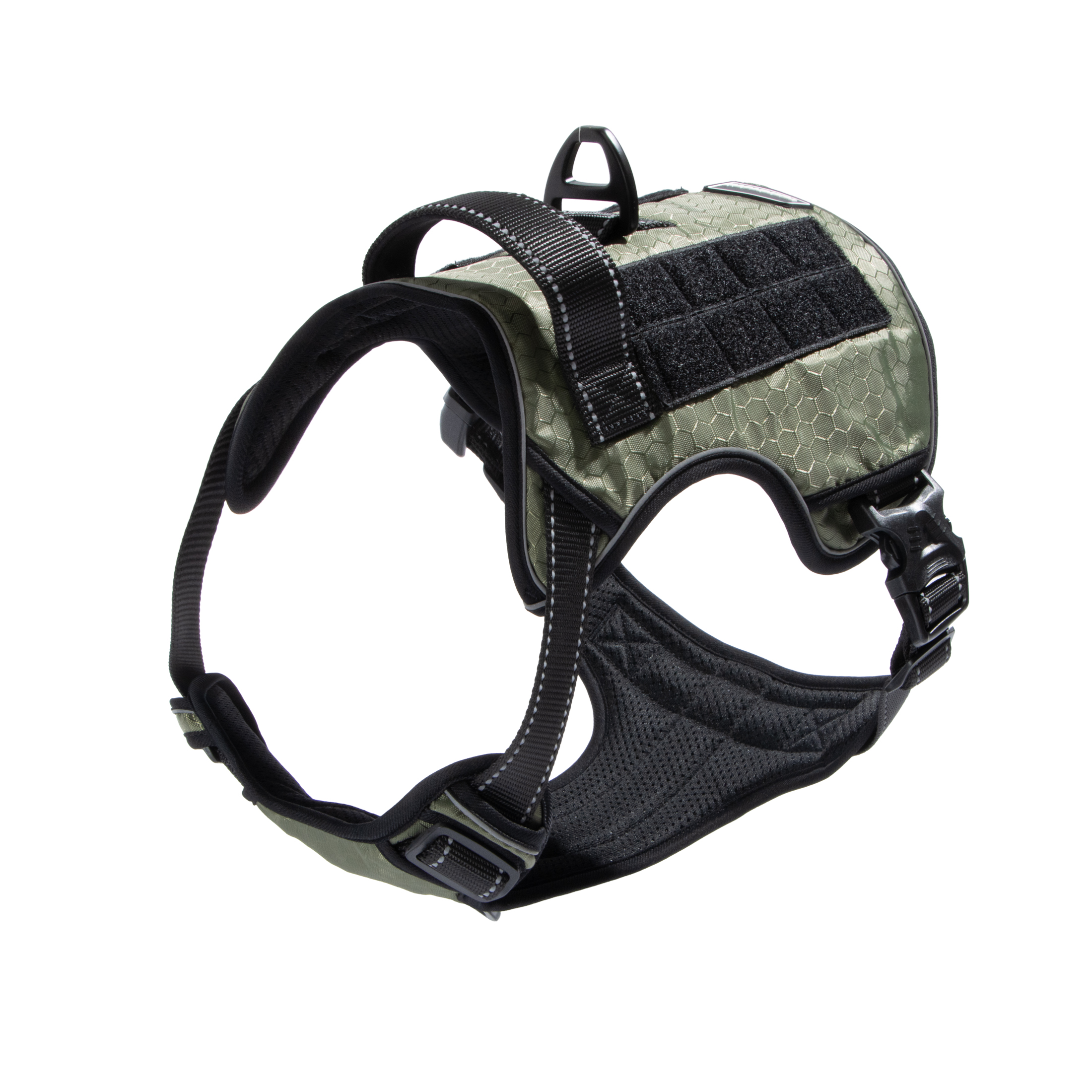 Mammoth Reflective Utility Dog Walking Harness, Green photo 4