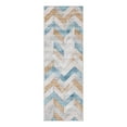 thumbnail image 3 of Unique Loom Leipzig Collection Area Rug - Goethe (2' 2" x 6' 1" Runner Blue/Ivory), 3 of 7