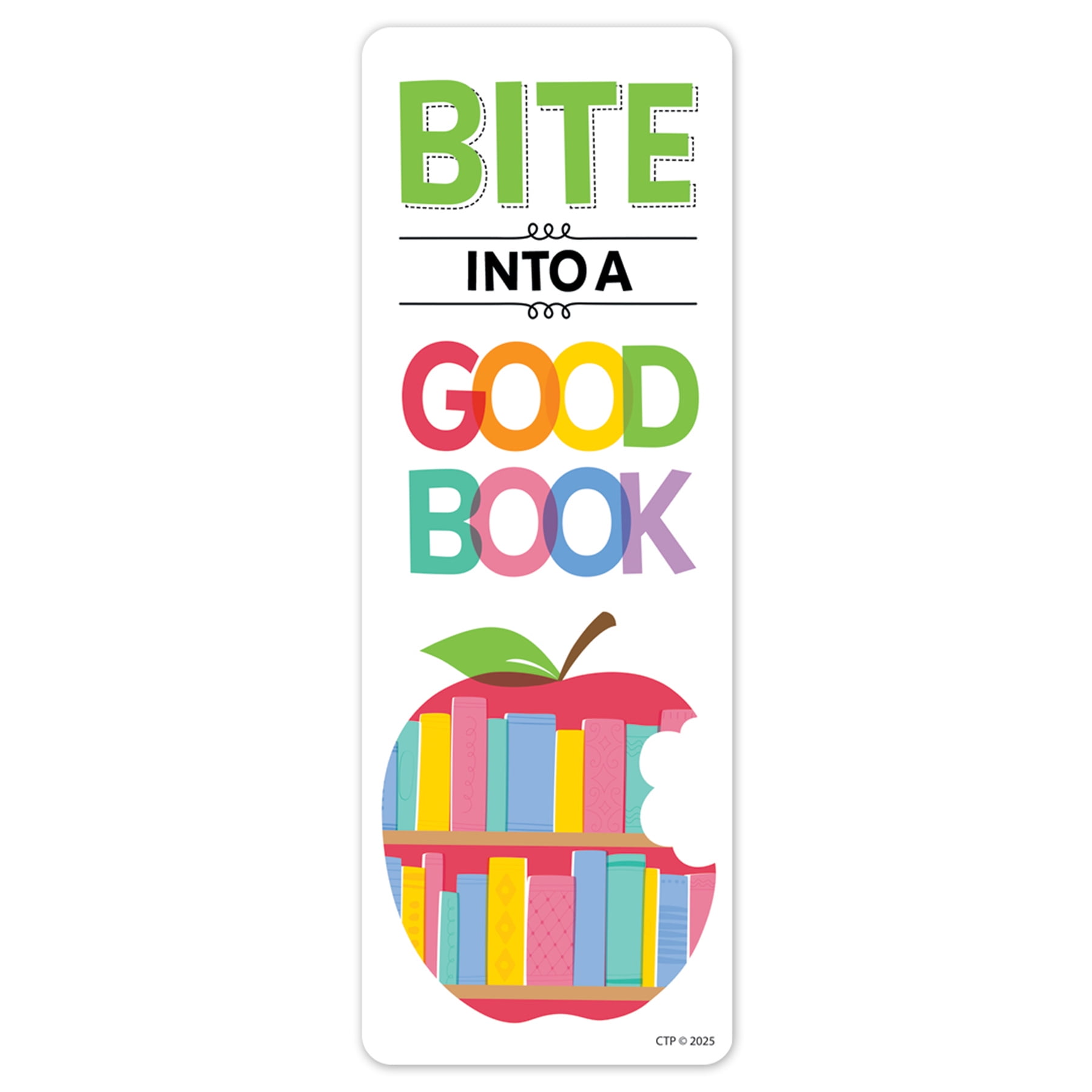 Creative Teaching Press Apple Time Bite Into... Bookmark, 30 Per Pack, 3 Packs
