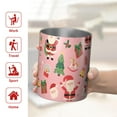 thumbnail image 5 of 12oz Coffee Tumblers Pink Christmas Santa Pattern Stainless Steel Vacuum Insulated Travel Tumbler Coffee Cups Mug with Lid and Straw with Cleaning Brush for Cold & Hot Drinks, 5 of 5