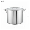 thumbnail image 2 of OLLA DE ALUMINIO TRIPLE FUERTE CON TAPA No. 32 GRAN CHEF, 2 of 3
