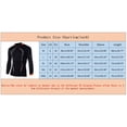 thumbnail image 5 of Lisingtool Tops Men's Breathable Sports Tight-Fitting Long-Sleeved Quick-Drying Fitness Top Long Sleeve Shirts for Men Black, 5 of 6