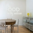 thumbnail image 4 of Let Thy Food Be Thy Medicine Kitchen Wall Art Cooking Quote Decal, 4 of 4