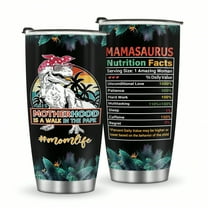 Foloda 1pc Dinosaur Tumbler Birthday Gifts for MomCool Funny Gifts for Mamasaurus Mother Gifts Tumbler Cup,Chrimass Gift For Women Double Wall Vacuum Insulated Travel Coffee Mug with Lid 20oz