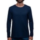thumbnail image 1 of Playera Manga Larga Para Hombre De Algodón Pima y Tela Spandex Unbranded Co Long Sleeve Crew Neck Navy Blue 2XL, 1 of 6