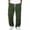 01#Dark Green, variant on Men's Fashion Corduroy Straight Leg Pants, Elastic Drawstring Waist Cargo Pocket Loose Casual Trousers Streetwear Sweat Pants Brown M