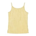 thumbnail image 7 of Gaexia Girls Summer Casual Lightweight Sleeveless Tank Top With Striped Design For Cool Playful Style (Yellow,7-8 Years), 7 of 7