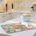 thumbnail image 6 of Yayeee Dish Drying Mat for Kitchen Counter Ultra Absorbent Easy Clean Pad 18x16", Floral Pattern, 6 of 7