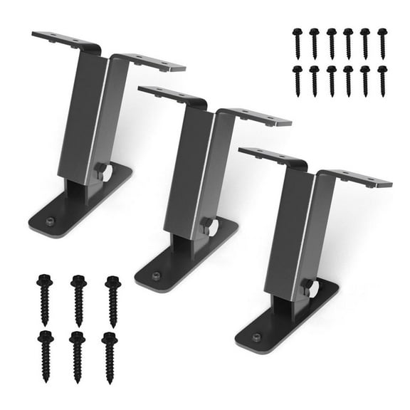 Roof Riser Bracket | Gazebo Beam Bracket Kit | 3 Pieces, Waterproof, Rustproof, Adjustable Angle Pergola Kit for Terraces Balconies Parks