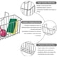 thumbnail image 3 of Organizador de fregadero, soporte para esponja 3 en 1 para fregadero de cocina, escurridor de acero inoxidable, soporte para cepillos móvil, percha para trapos de cocina, estante para accesorios, 3 of 5