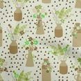 thumbnail image 1 of oneOone Cotton Cambric Brown Fabric Floral Vase With Geometrical Sewing Fabric By The Yard Printed Diy Clothing Sewing Supplies 56 Inch Wide, 1 of 4
