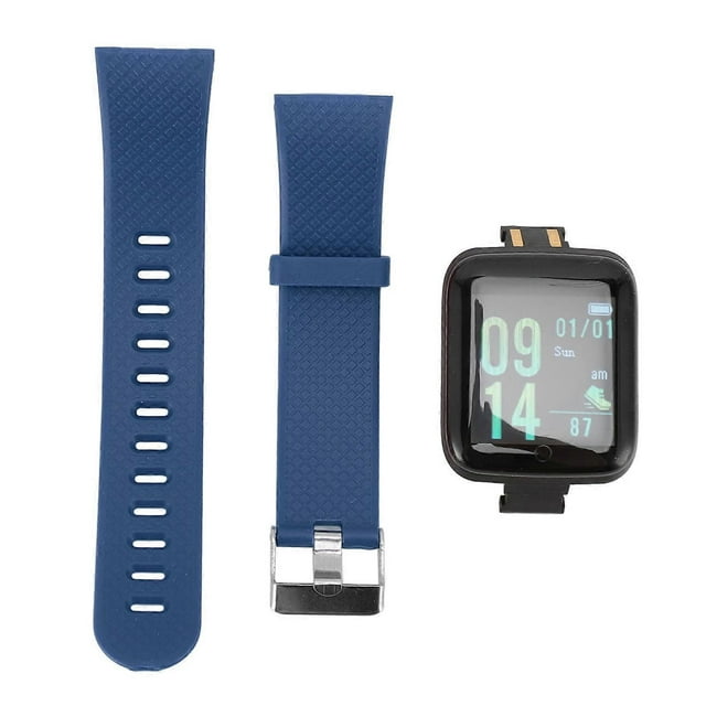 Fitness Tracker Watch Sleep Monitor Calorie Counter IP65 Waterproof Message Reminder Smart Activity Tracker for Men Women Blue