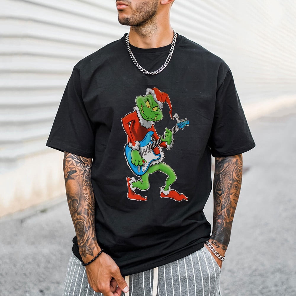 Pure Cotton T-shirt Grinch Printing 