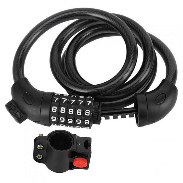 FLAMEEN Coded Lock,Bike Lock Electric Mountain Bicycle Fixed Portable Antitheft Strip Lock Coded Lock,Mountain Bicycle Lock
