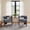 Dusky Blue, variant on Christopher Knight Home Modern Boucle Upholstered Accent Armchair with Barrel Back, Wood Legs, Beige, Set of 2