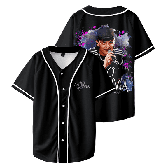 Peso Pluma Merch Baseball Jersey Shirt Baseball Uniform Women Men Short Sleeve Top Streetwear
