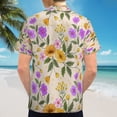 thumbnail image 6 of High Quality Hawaiian Shirts for Men Short Sleeve Aloha Beach Shirt Floral Summer Casual Button Down Shirts Blouses 4U54I2, 6 of 7