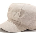 thumbnail image 2 of CoCopeaunts Newsboy Cap Breathable Cotton Linen Summer Painter Hat Solid Vintage Octagonal Cap Retro Beret Women Girl Visor Cap, 2 of 7