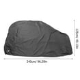 thumbnail image 2 of HOMEMAXS  Motorcycle Cover Outdoor Rainproof Scooter Canopy Covers Waterproof Storage Black, 2 of 8