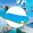 thumbnail image 6 of BOSS CLASS Portable Unisex Pool Raft, Vinyl, Blue and Green, 25", 2 Pack, 6 of 8