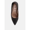 thumbnail image 4 of Zhuri Faux Leather Solid Block Heel Pumps, 4 of 5