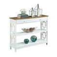 thumbnail image 3 of Pemberly Row Contemporary One-Drawer Console Table in White Wood Finish, 3 of 7