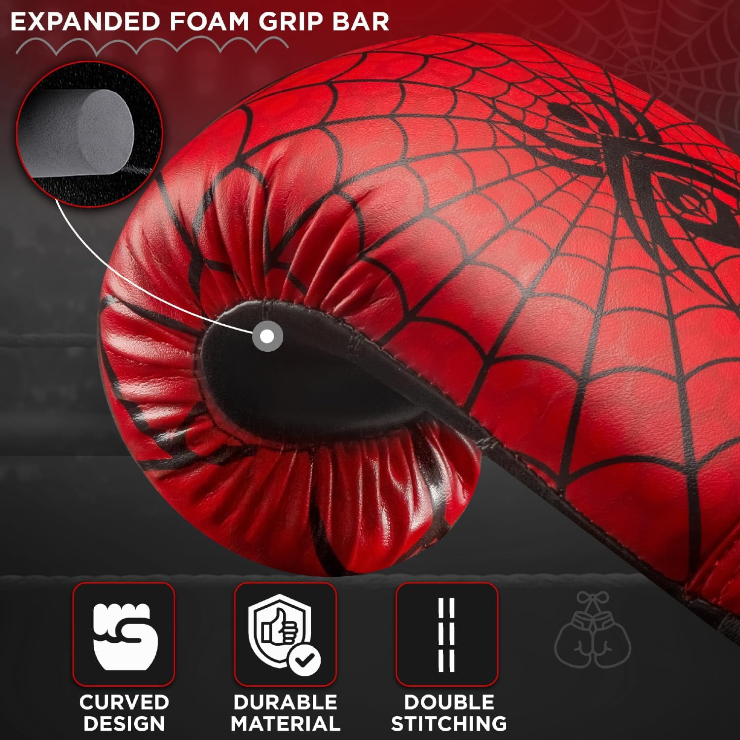 WYOX 4oz Kids Boxing Gloves – Spyder | Training, Punching Bag, Muay Thai, Kickboxing, MMA Equipment| Strength
