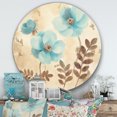 thumbnail image 3 of Designart 'fleurs de Coquelicots Bleus Cottage II' Art Mural en Métal Style Ferme, 3 of 3