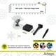 thumbnail image 4 of Luces de navidad solares 100 led esferas bola cristal copo de nieve snowflake style Artego  8 modos de uso para exteriores Guirnalda de luces Copo de Nieve Azul Verde, 4 of 9