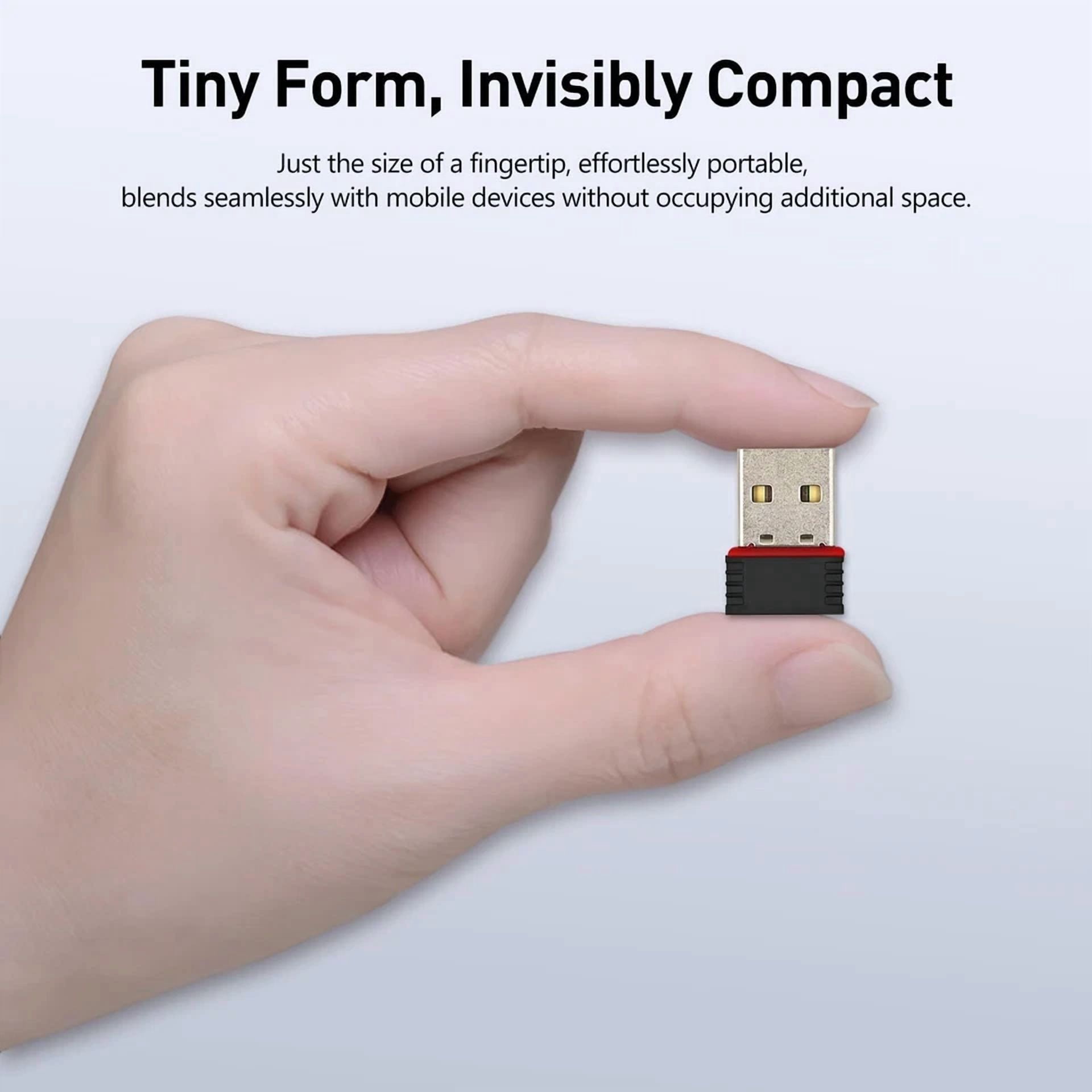 CRESTIN- 2 Pack150Mbps Free Driver Wireless Usb Wifi Adapter Single Band 2.4Ghz Free Driv