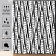 thumbnail image 5 of Modern Abstract Art Shower Curtain Black White Stylish Aesthetic Minimal Shower Curtain Waterproof Polyester Fabric Bathroom Decor Shower Curtain Set, 72 x 72 Inches, 5 of 5