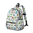 thumbnail image 2 of Dinosaur Pattern Cute School Backpack with Padded Back and Adjustable Shoulder Straps 13.4"x11"x4.7", 2 of 5