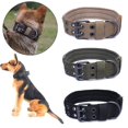 thumbnail image 1 of Tactical Military Adjustable Dog Training Collar Nylon Leash MetalBuckle M-XL, 1 of 5