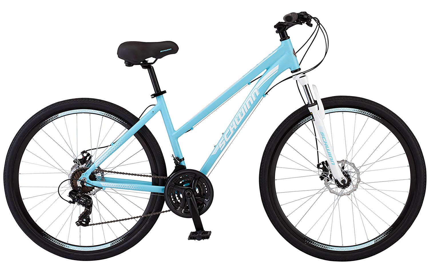 Ga door opzettelijk activering Schwinn GTX 2 Bicycle 700 C, Women's Cross-Commuter, Light Blue -  Walmart.com