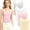 A-4 pack, variant on Girls Original Soft Cotton Camisole Undershirt Bra 8-16
