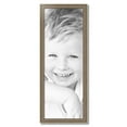 thumbnail image 2 of ArtToFrames 13" x 36" Aged White Gold Picture Frame, 13x36 inch Silver Wood Poster Frame (WOM-2036),  Pack, 2 of 7