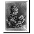 thumbnail image 2 of Historic Framed Print, [Woman reading a book (Eloyse et Abailard)].F. Boucher in del.; Demarteau...Scul., 17-7/8" x 21-7/8", 2 of 9