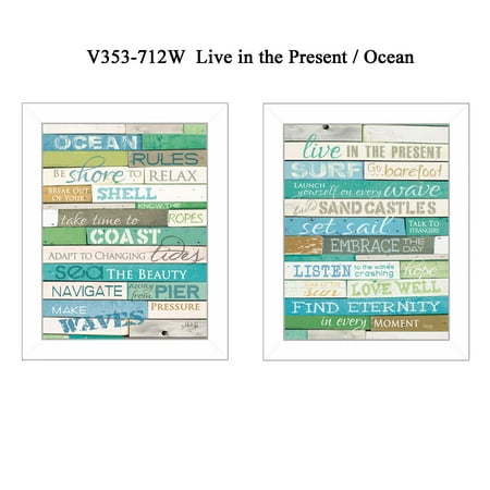 UPC: 0638845192200 | Trendy Decor 4U  Live in The Present Collection  2-Piece Vigenette by Marla Rae