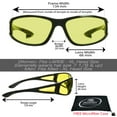 thumbnail image 3 of proSPORT BIFOCAL Sunglass Reader Men Women Sport Wrap Around - Gray & Night Yellow, 3 of 5