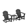 thumbnail image 5 of Polytrends  Laguna Hdpe All Weather Outdoor Patio Rocking Chairs With Side Table (3-Piece Set) Gray, 5 of 5