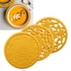 thumbnail image 3 of Juego de 3 vajillas redondas multifuncionales de silicona para encimera de cocina Amarillo, 3 of 9