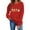 Red, variant on Womens Crewneck Sweatshirts Halloween Printed Shirts Fall Winter Long Sleeve Sweaters Casual Blouses Loose Sweatshirt Pullover Top Halloween Costumes