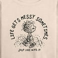 thumbnail image 3 of Peanuts - Life Gets Messy Pig Pen - Women's Lightweight French Terry Long Sleeve Shirt, 3 of 6