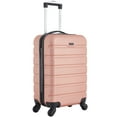 thumbnail image 3 of Travelers Club 20" Hard Side Rolling Carry-on Luggage for Travel- Rose Gold, 3 of 8