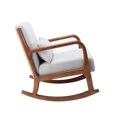 thumbnail image 5 of Porthos Home  Ima Accent Rocking Chair, Fabric Upholstery, Rubberwood Legs Grey, 5 of 5