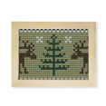 thumbnail image 1 of mas Tree Brown Elk Knit Pattern Desktop Photo Frame Picture Art Decoration Painting 6x8 inch, 1 of 3