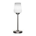 thumbnail image 1 of Toltec Lampe de Table Luna 53-GP-211 Finition Graphite avec Verre en Mousseline Blanche de 5 Pouces, 1 of 1