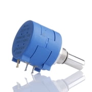 5K Ohm Rotary Potentiometer Variable Dial Resistor Precision 10-Multiturn Blue