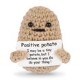 thumbnail image 1 of Muñeca DAFURIET Mini, divertida y positiva, lana tejida en forma de patata, 7,5 cm, 1 of 7